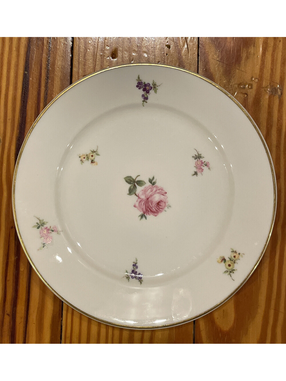 ROSENTHAL China HILLSIDE Pattern Bread Plate 6” Selb-Germany, US Zone